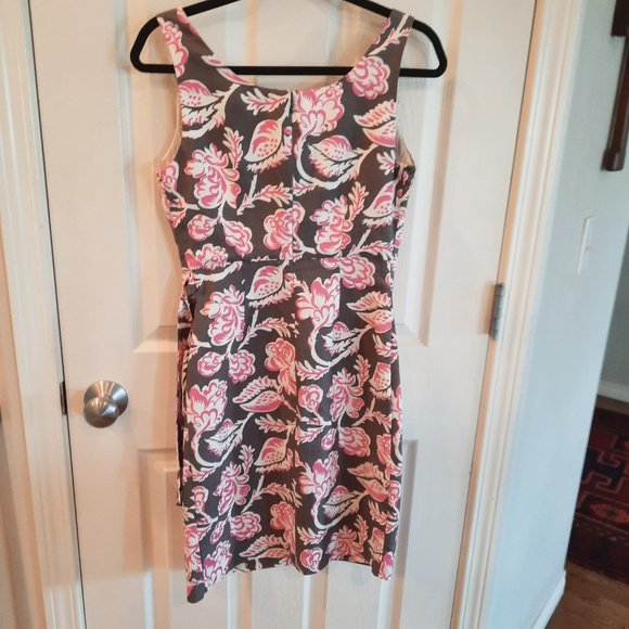 Boden Cotton/Linen Faux Wrap Sleeveless Dress, Size 4R - Picture 6 of 12